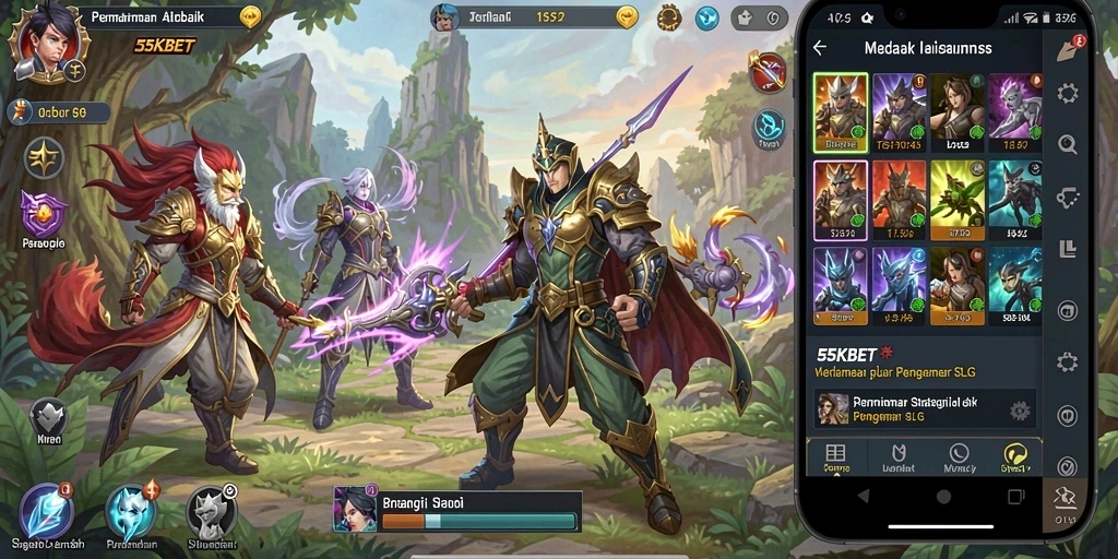 Tampilan gameplay menegangkan dari 55KBET yang penuh strategi.