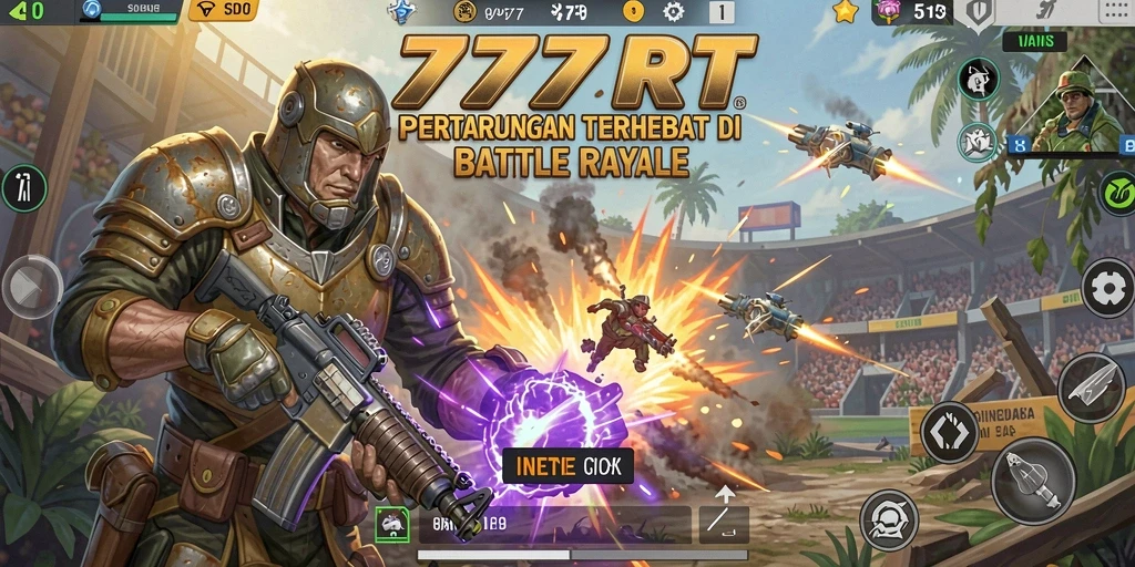 Gameplay seru dan kompetitif dari 777RT Battle Royale.