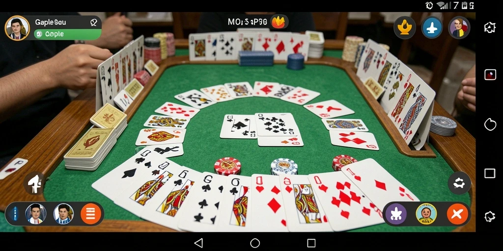 Tampilan gameplay Gaple di API77 yang seru dan menghibur.