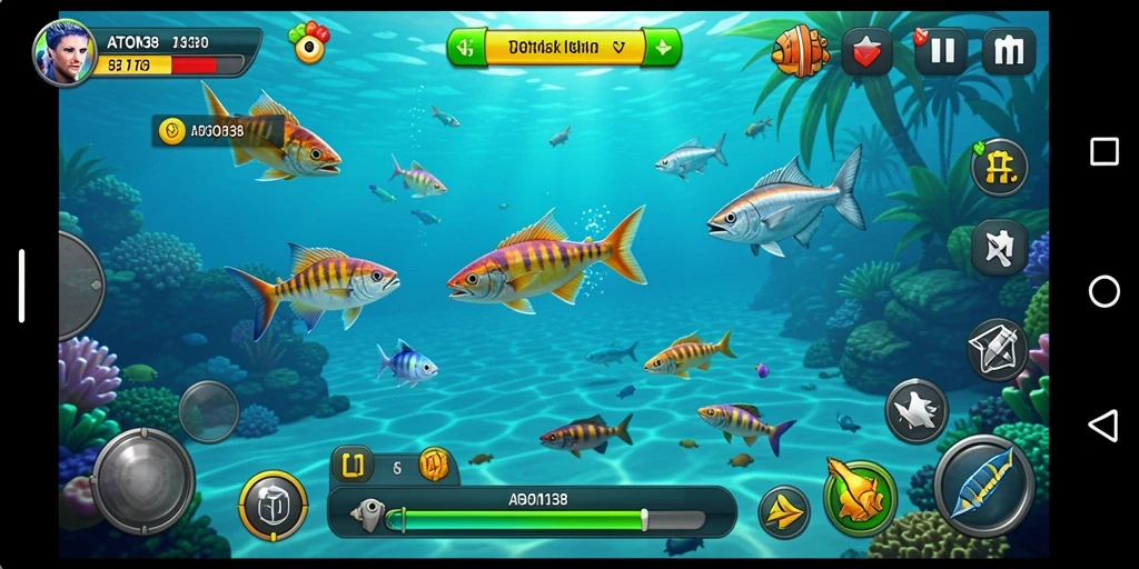Tampilan gameplay ATOM138 yang seru dan menantang dalam Tembak Ikan.