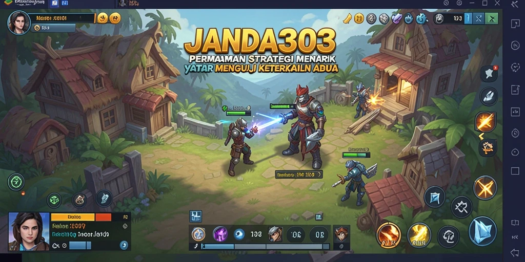Gameplay JANDA303 menampilkan aksi strategis yang menegangkan.