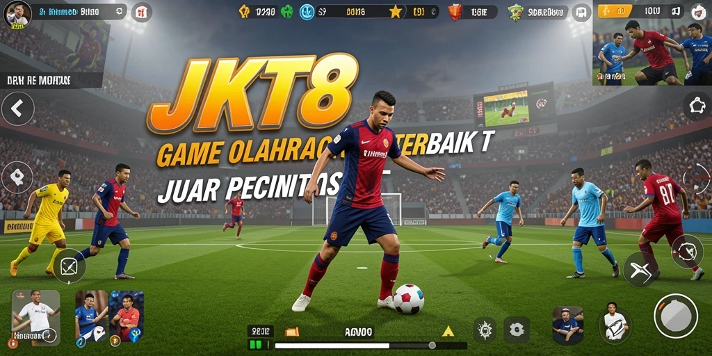 Tampilan gameplay menarik di permainan olahraga JKT8.
