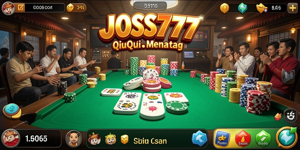 Tampilan gameplay QiuQiu yang menarik di JOSS777.