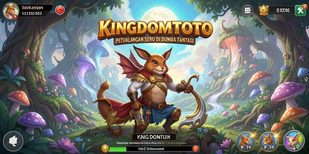 Tangkapan layar KINGDOMTOTO menampilkan aksi seru dalam petualangan fantastis.