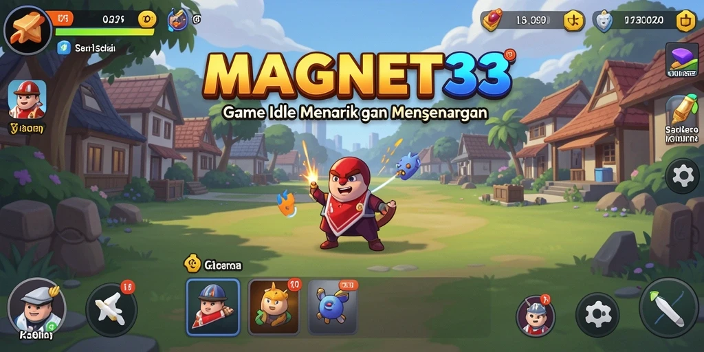 Tangkapan layar gameplay MAGNET33 yang menampilkan aksi Idle yang seru.