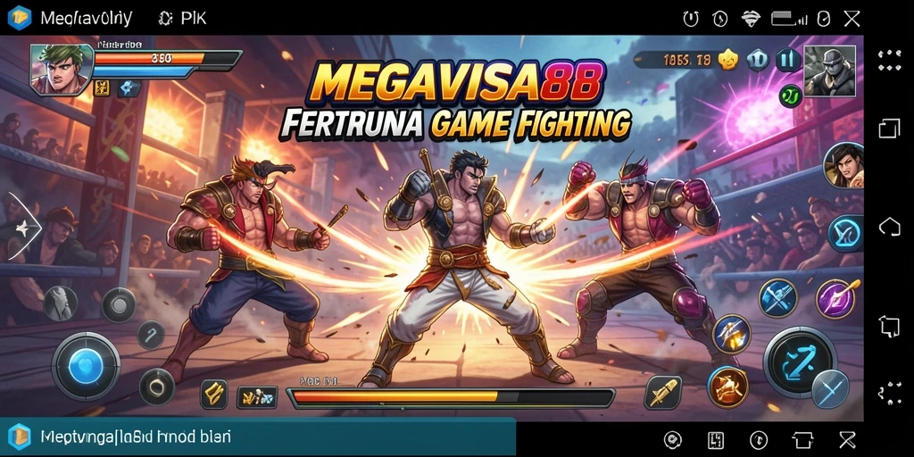 Tampilan menarik dari gameplay pertarungan di MEGAVISA88.