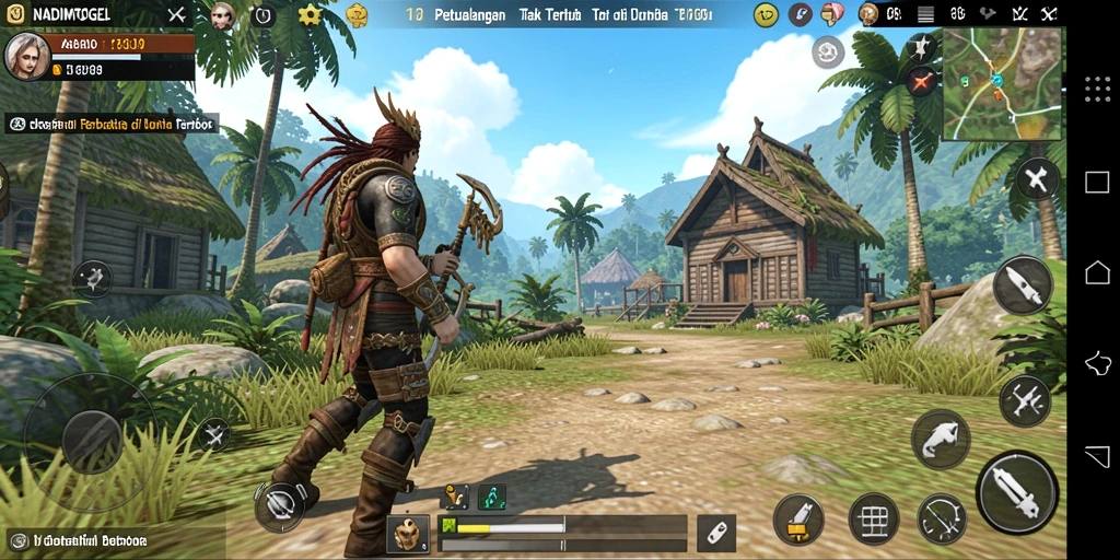 Screenshot menunjukkan aksi menarik dalam gameplay Open World NADIMTOGEL.
