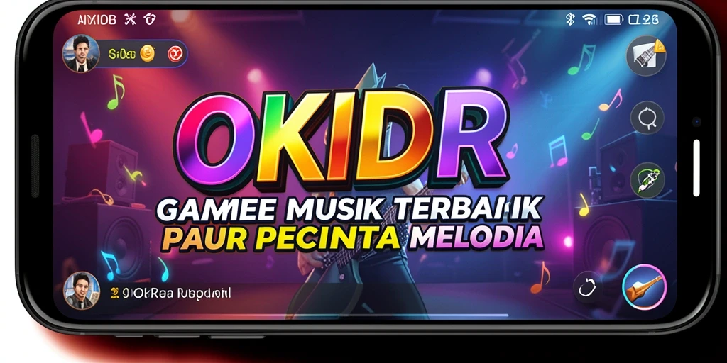 Tampilan utama gameplay OKIDR yang penuh warna dan interaktif.