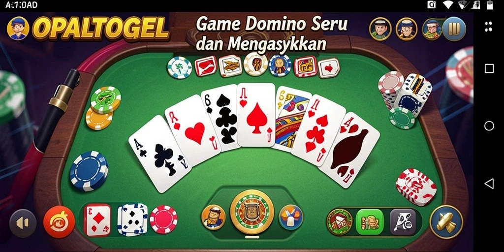 Tampilan menarik dari gameplay Domino di OPALTOGEL.