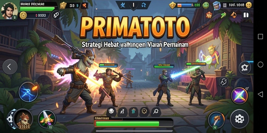 Tampilan gameplay menarik dari PRIMATOTO dengan banyak strategi.