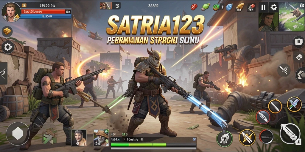 Tampilan gameplay menarik dari SATRIA123 dengan elemen strategi.