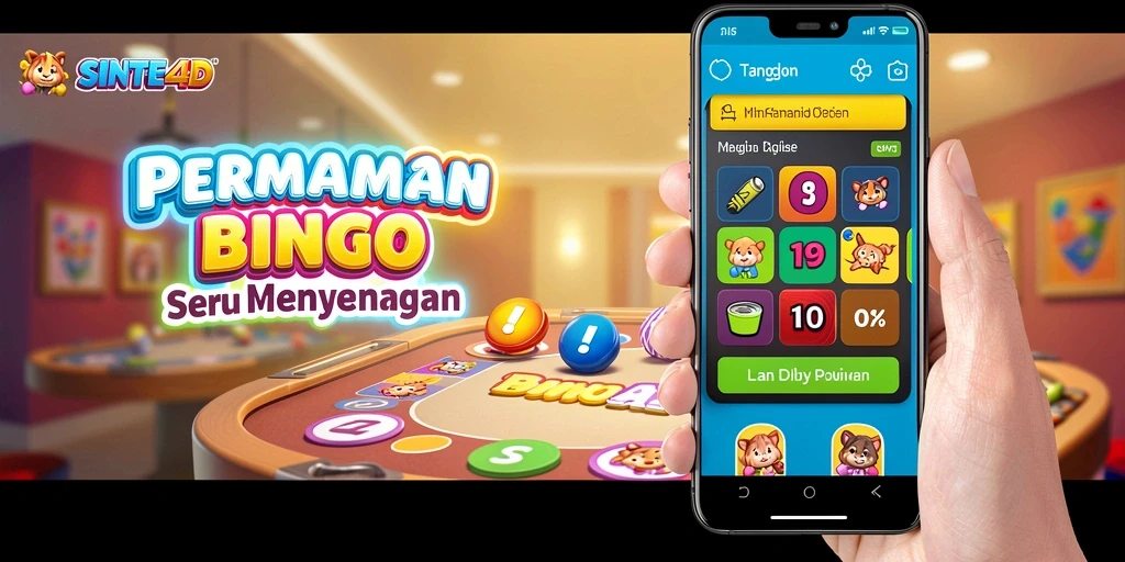 Tampilan gameplay seru di SINTE4D dengan kartu Bingo.