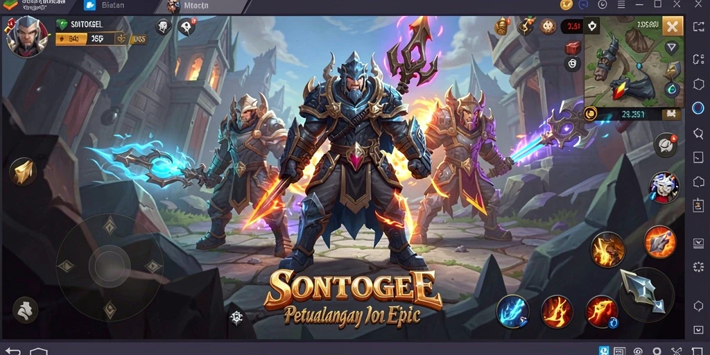 Tangkapan layar menunjukkan pertarungan epik dalam SONTOGEL.