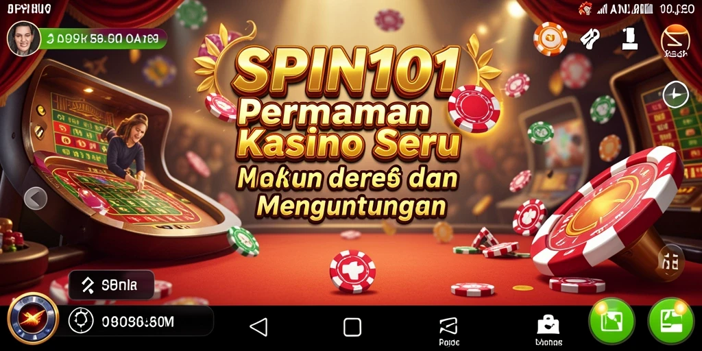 Tangkapan layar utama SPIN101 menampilkan gameplay Kasino yang menarik.