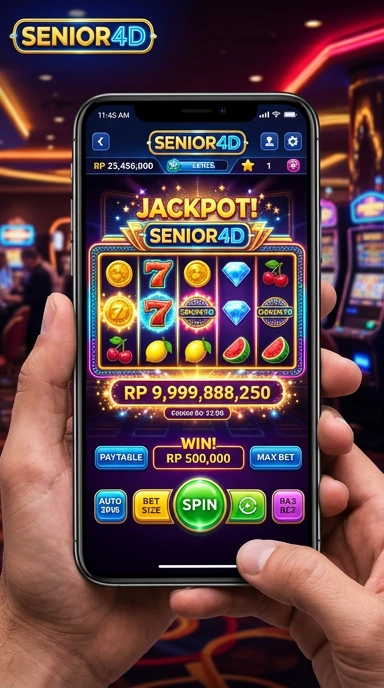 Tampilan katalog aplikasi senior4d yang menawan.